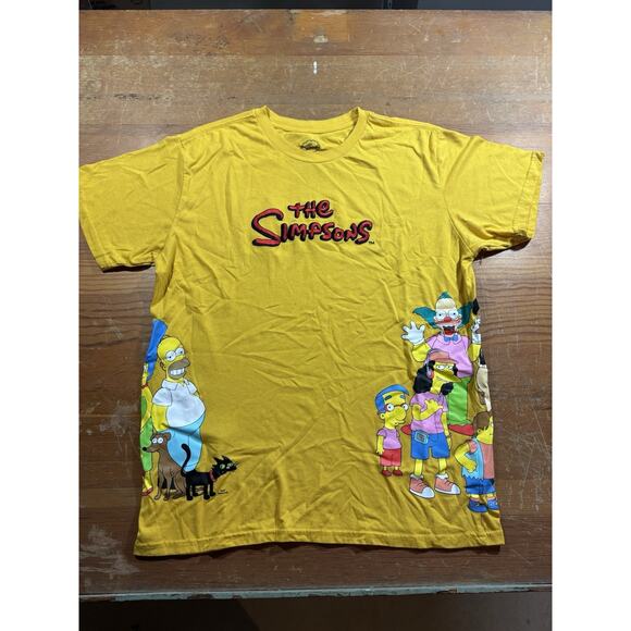 The Simpsons Yellow Graphic Tee Men’s XL — Allover Characters - Picture 1 of 7